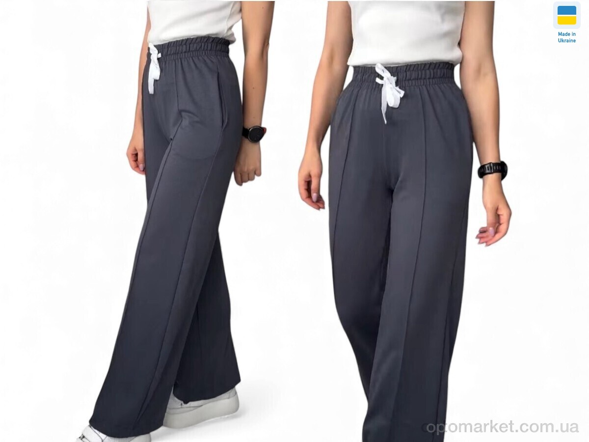 Купить Спортивні штаны жіночі 1048  графіт Sport style графіт, фото 1