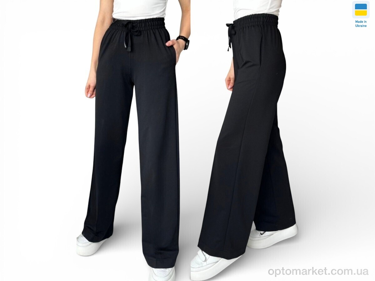 Купить Спортивні штаны жіночі 10481 чорні Sport style чорний, фото 1