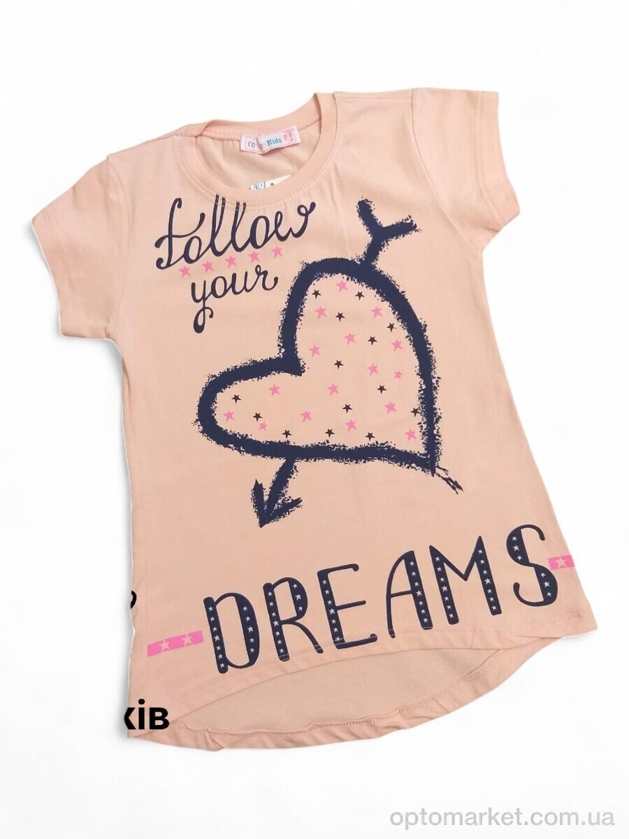 Купить Футболка дитячі 1049 персиковий CONCON Kids рожевий, фото 1