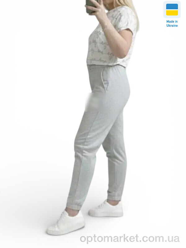 Купить Спортивні штаны жіночі 1055-1MU св.сірий M.u Miu сірий, фото 1