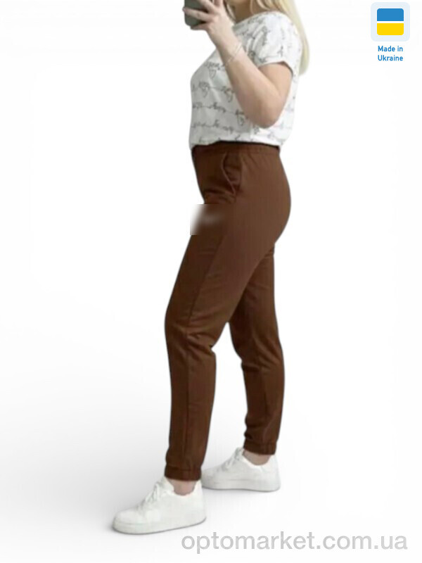 Купить Спортивні штаны жіночі 1055-1NI шоколад N.ke коричневий, фото 1