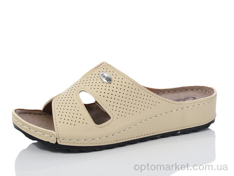 Купить Шльопанці жіночі 1055 beige Lorin бежевий, фото 1