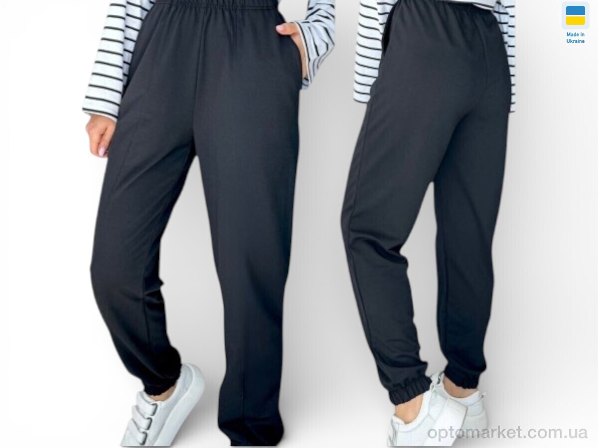 Купить Спортивні штаны жіночі 1055 чорний Sport style чорний, фото 1