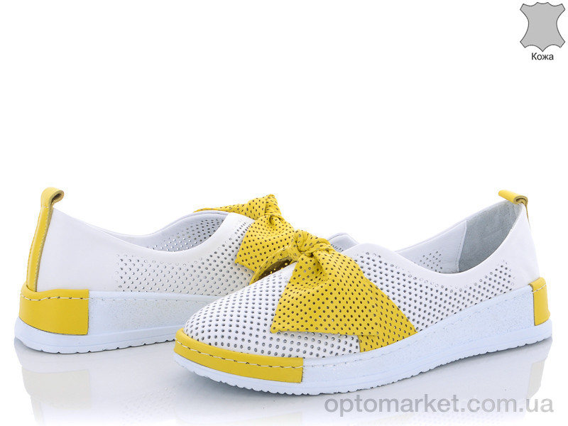 Купить Туфли женские 106-715-01-05 бело-желтый Guero белый, фото 1