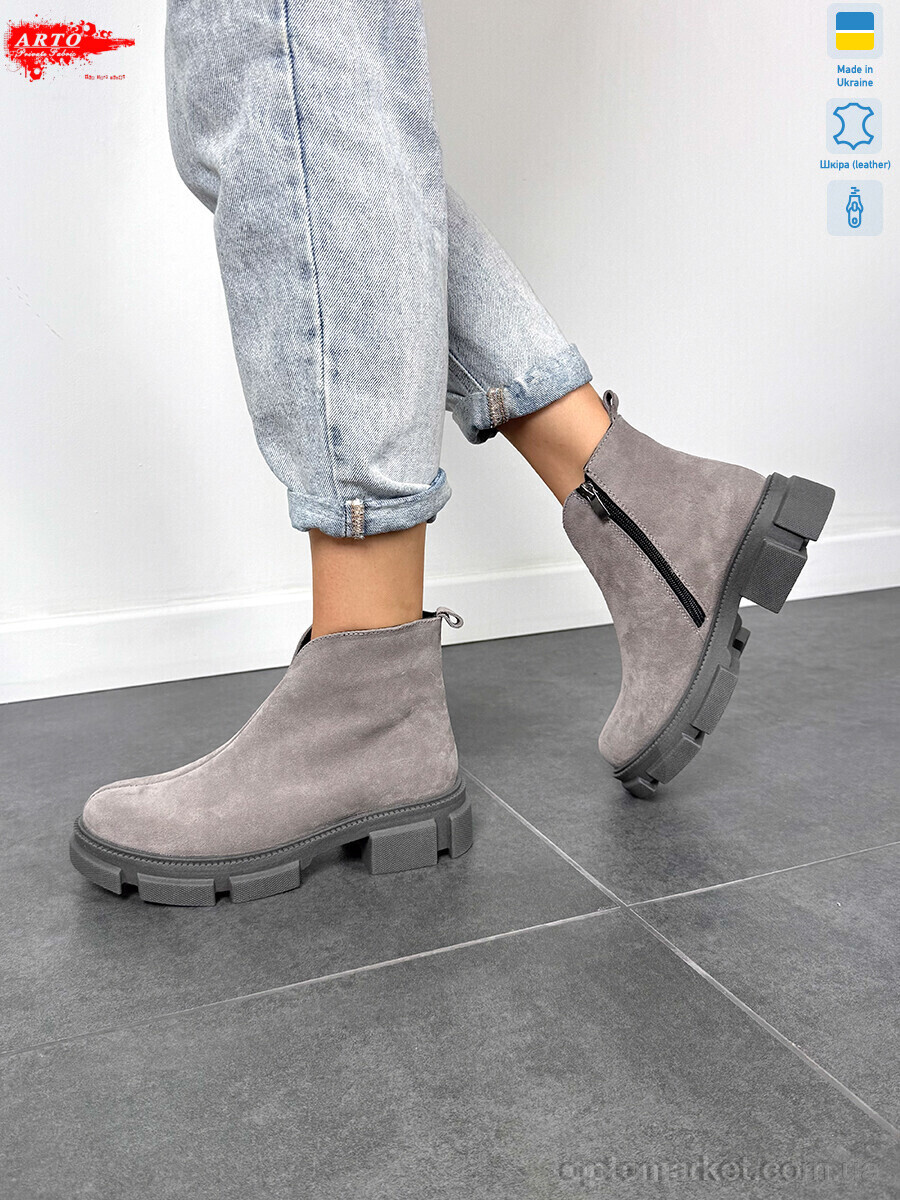 Купить Черевики жіночі 106 сір.з. ARTO сірий, фото 2