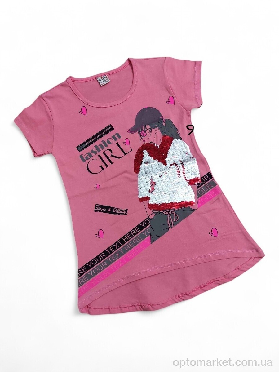 Купить Футболка дитячі 1060 кораловий UMKA Kids рожевий, фото 1