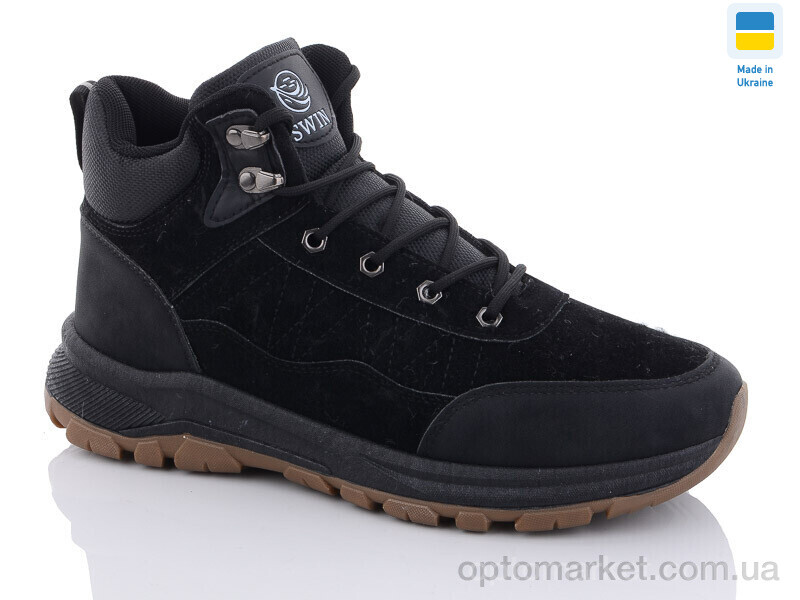 Купить Черевики чоловічі 10605-4 Swin чорний, фото 1