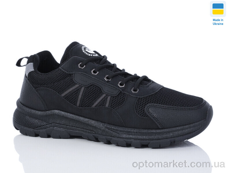 Купить Кросівки чоловічі 10613-1 Swin чорний, фото 1