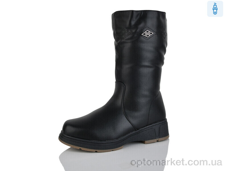 Купить Чоботи жіночі 107-1 Leguzaza чорний, фото 1