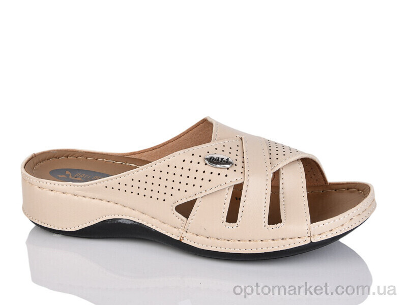 Купить Шльопанці жіночі 108 beige Dali Moda бежевий, фото 1