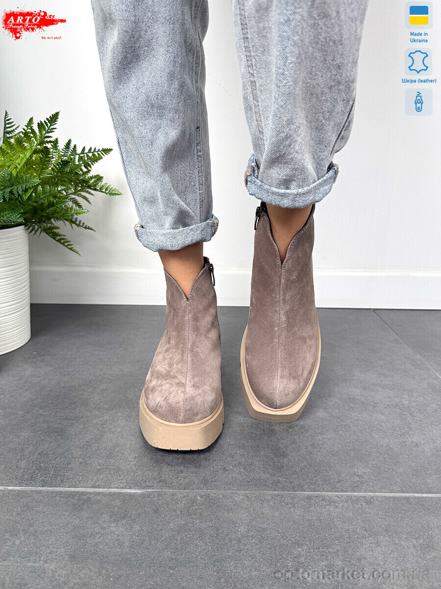 Купить Черевики жіночі 108 кофе з. ARTO коричневий, фото 2