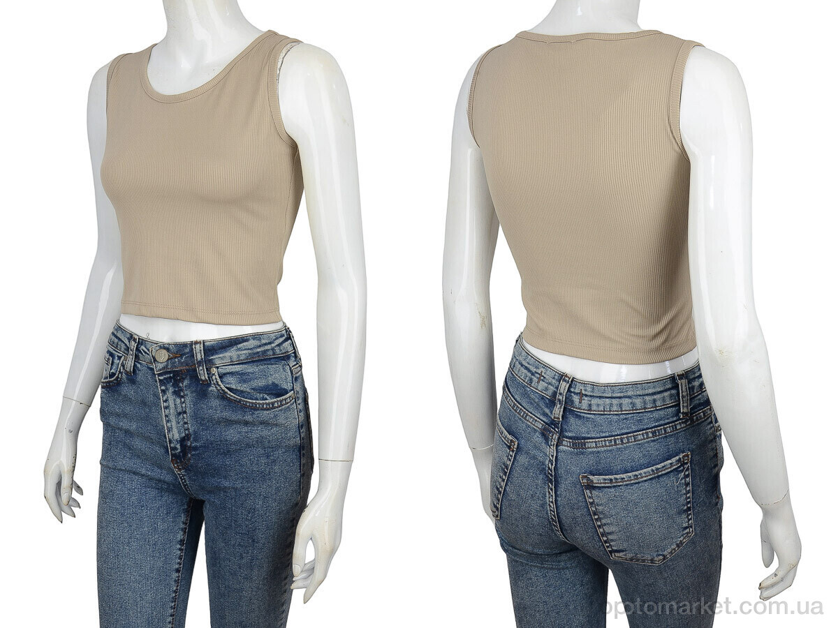 Купить Топ жіночі 1085-4 beige Newe H.A.N. бежевий, фото 3