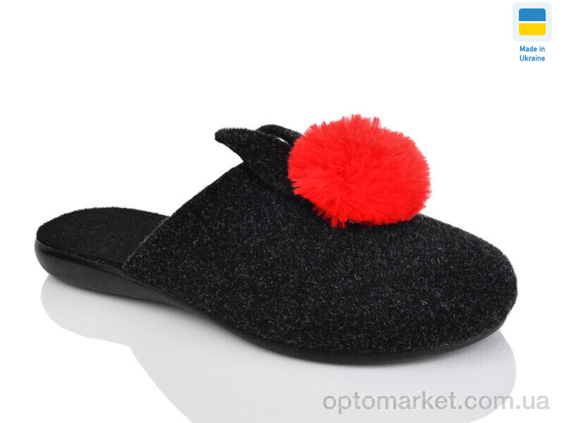 Купить Капці жіночі 109-6 Klerotex чорний, фото 1