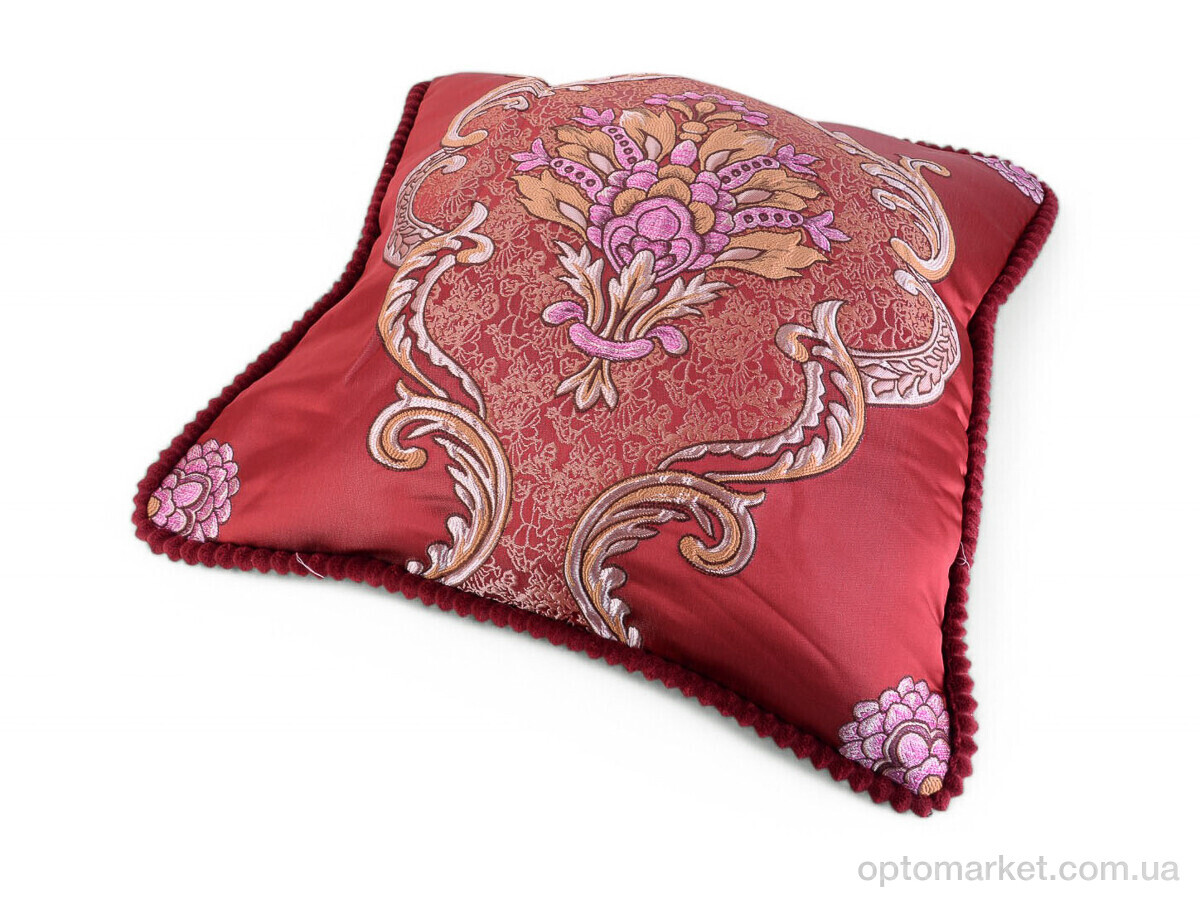 Купить Подушка унісекс 10964 55x55см bordo Obuvok бордовий, фото 1