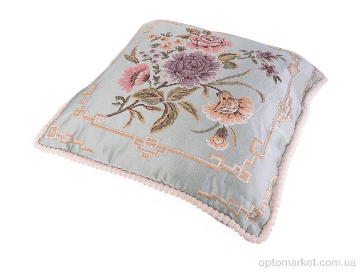 Купить Подушка унісекс 10965 55x55см l.blue Obuvok блакитний, фото 2