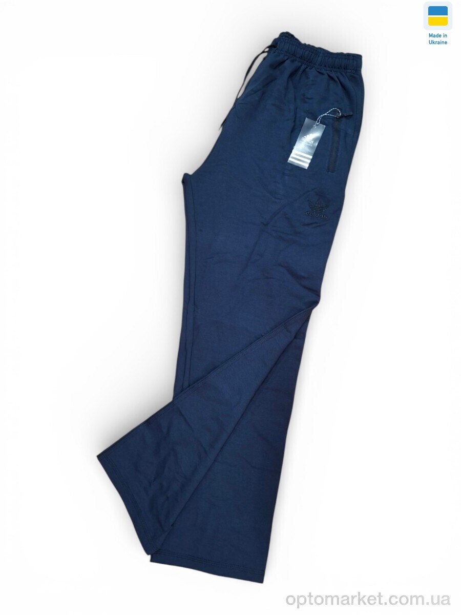 Купить Спортивні штаны чоловічі 10AD т.синій A.idas синій, фото 2