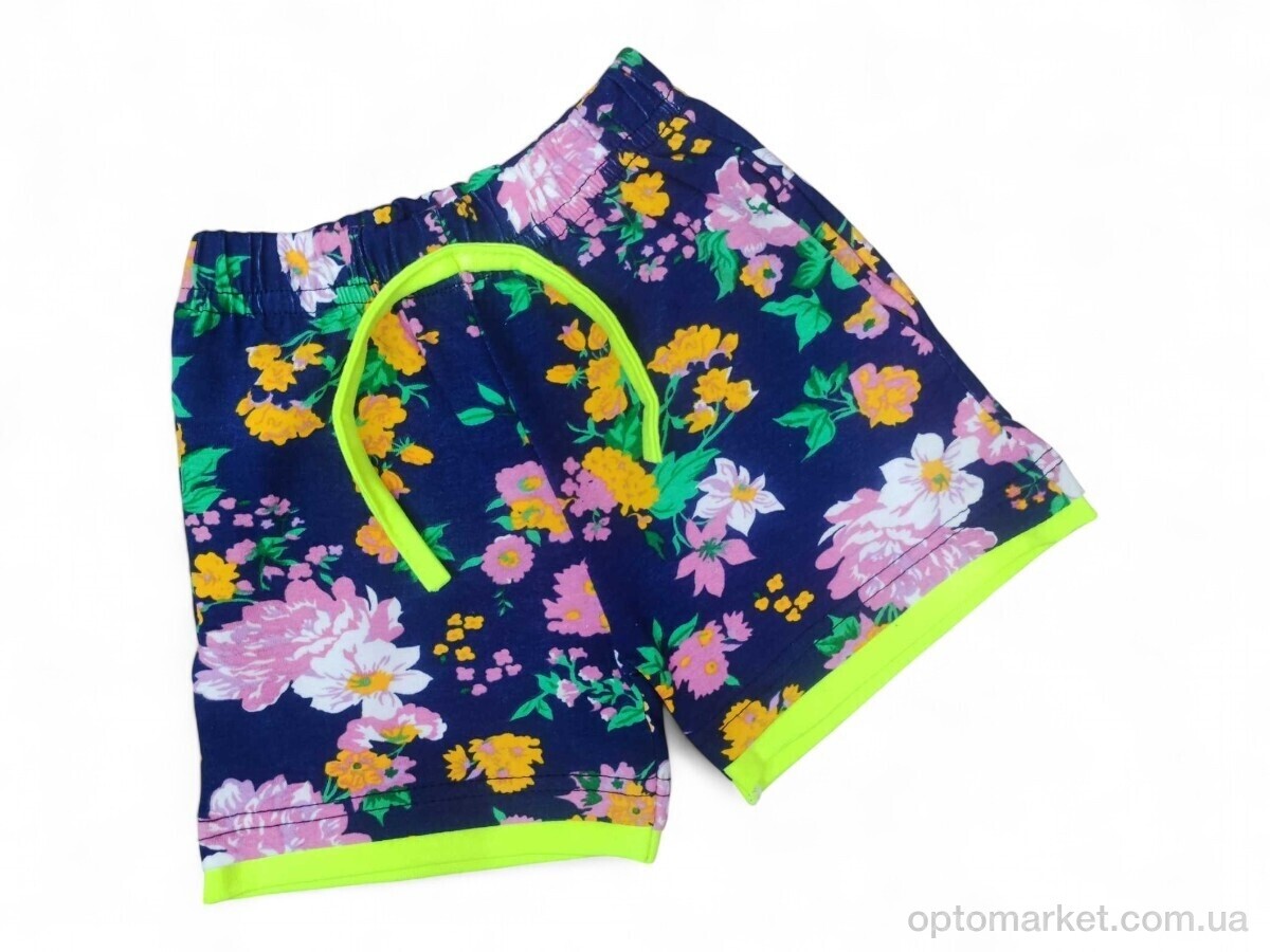 Купить Шорти дитячі 11002 прінт ромашка Pitikik Kids club синій, фото 1