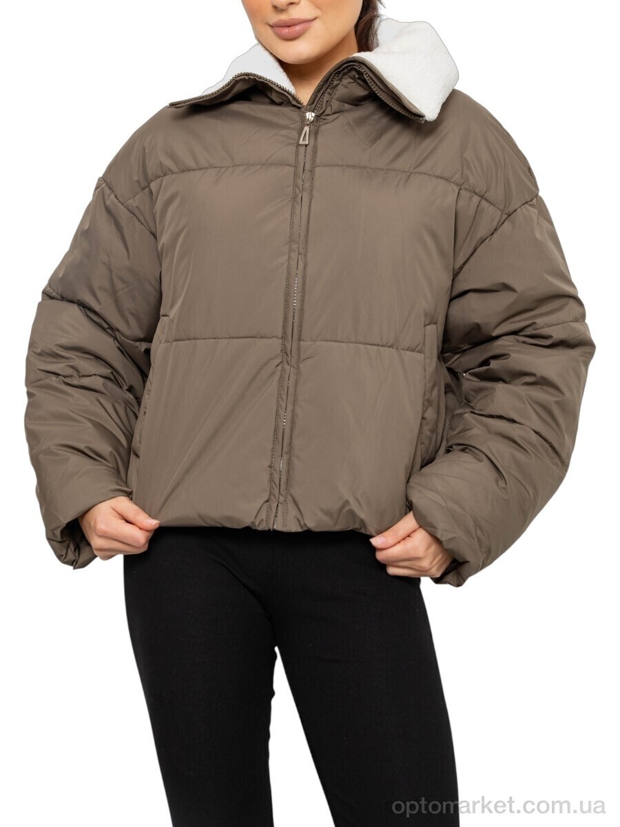 Купить Куртка жіночі 1105 (12058) d.beige Haiziyuan коричневий, фото 1