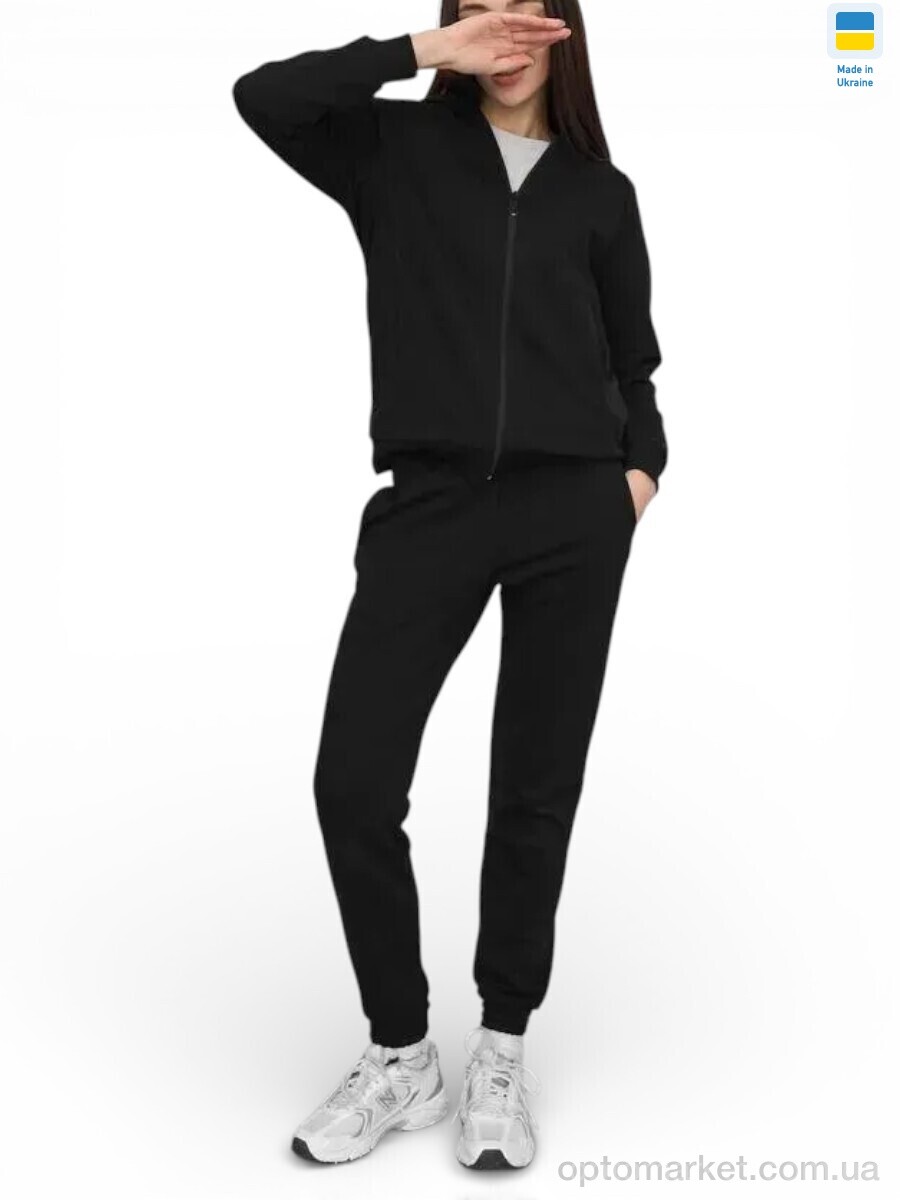 Купить Спортивний костюм жіночі 111-1023 чорний Sport style чорний, фото 1