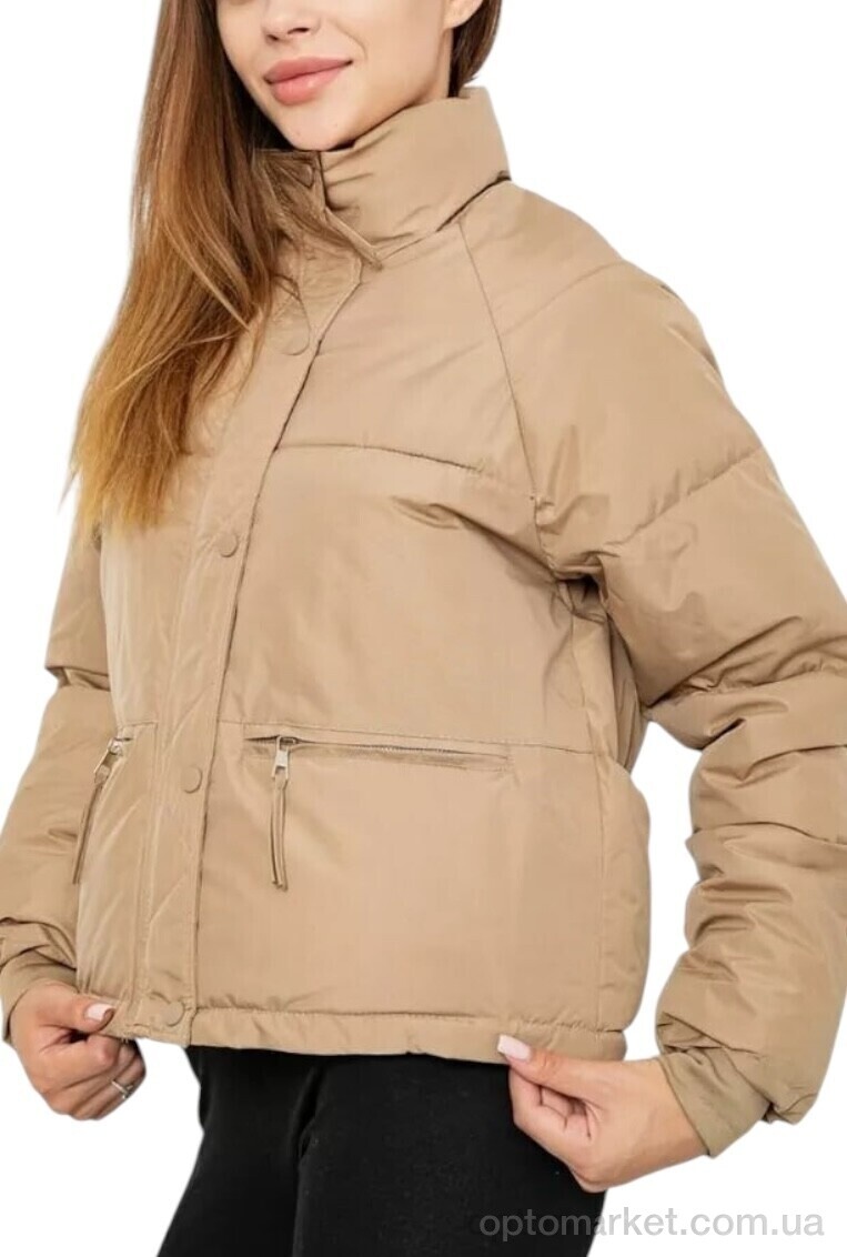 Купить Куртка жіночі 112 beige CYF бежевий, фото 2