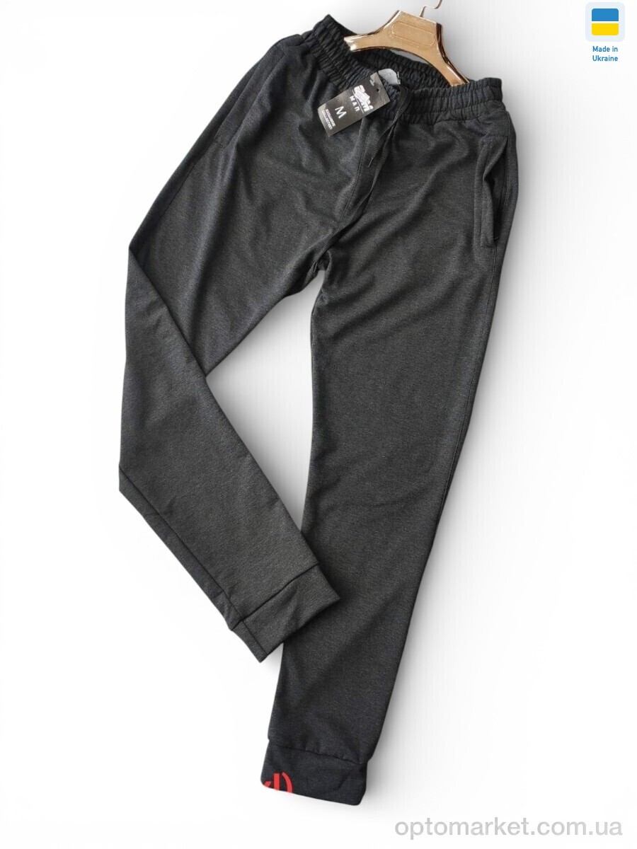 Купить Спортивні штаны чоловічі 1128 т.сірий Sport style сірий, фото 1