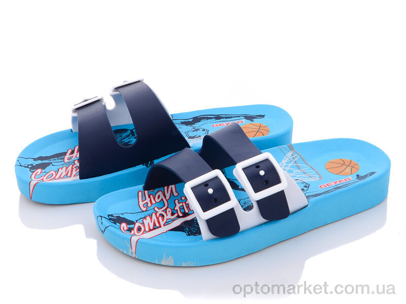 Купить Шльопанці дитячі 11378 white-blue Angel синій, фото 1