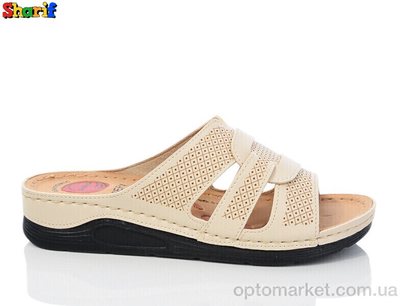 Купить Шльопанці жіночі 1138-1 Serra бежевий, фото 1