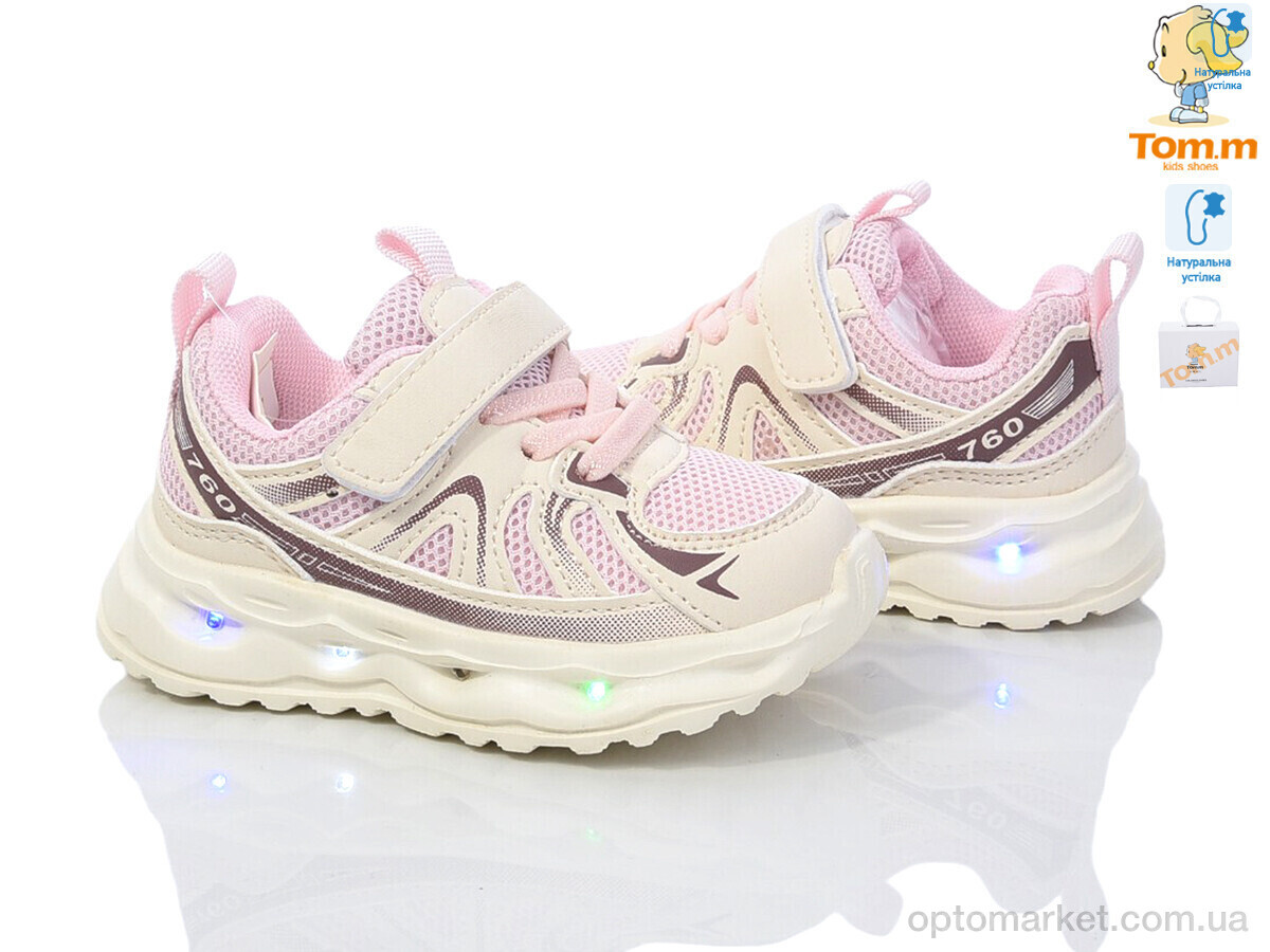 Купить Кросівки дитячі 11484A LED TOM.M рожевий, фото 2