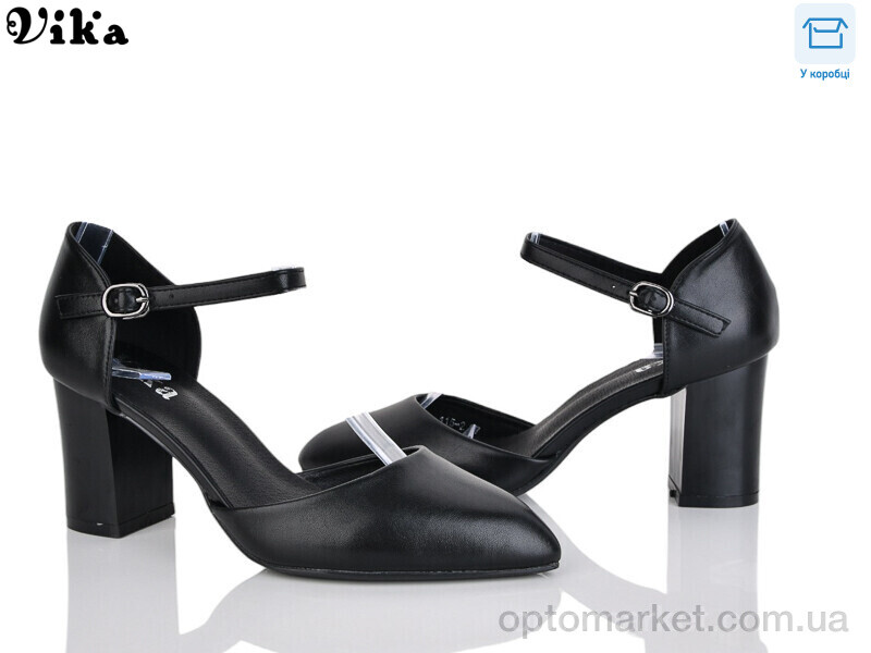 Купить Туфлі жіночі 115-2 Vika чорний, фото 1