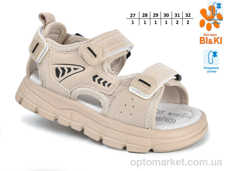 Купить Сандалі дитячі 11533B Bi&Ki бежевий, фото 1