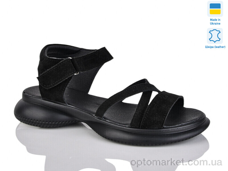 Купить Шльопанці жіночі 115замш Sali чорний, фото 1