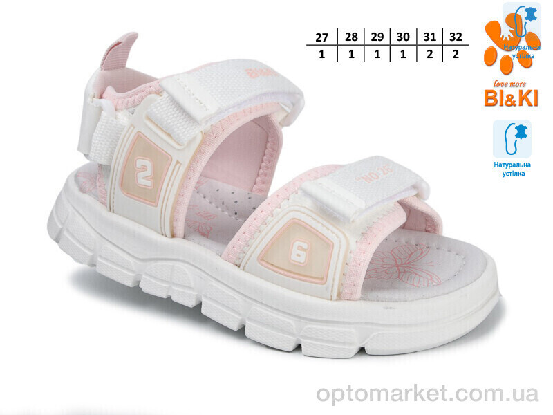 Купить Босоніжки дитячі 11604F Bi&Ki білий, фото 1
