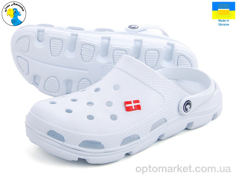 Купить Крокси чоловічі 116117 Jose Amorales білий, фото 1