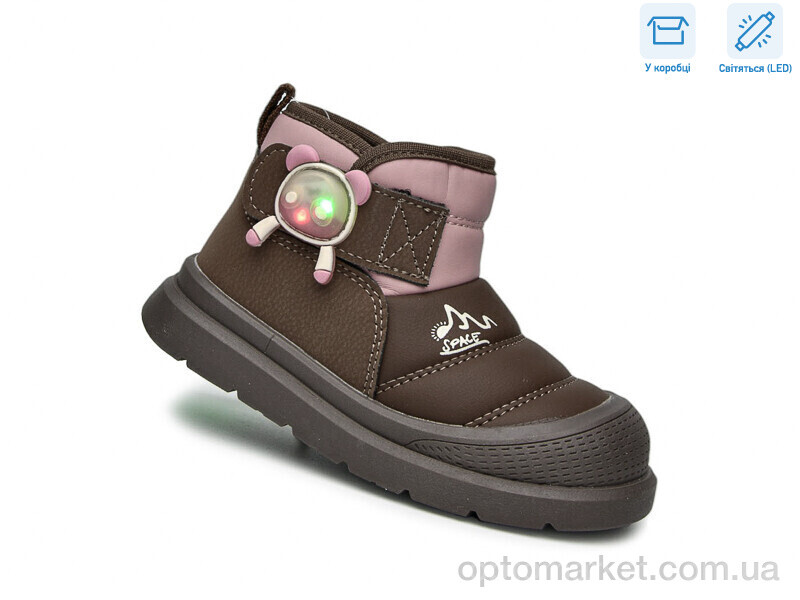 Купить Черевики дитячі 11713Y LED TOM.M коричневий, фото 1