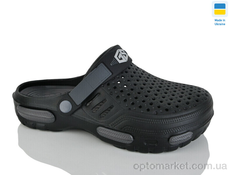 Купить Крокси чоловічі 118 чорний Gipanis чорний, фото 1