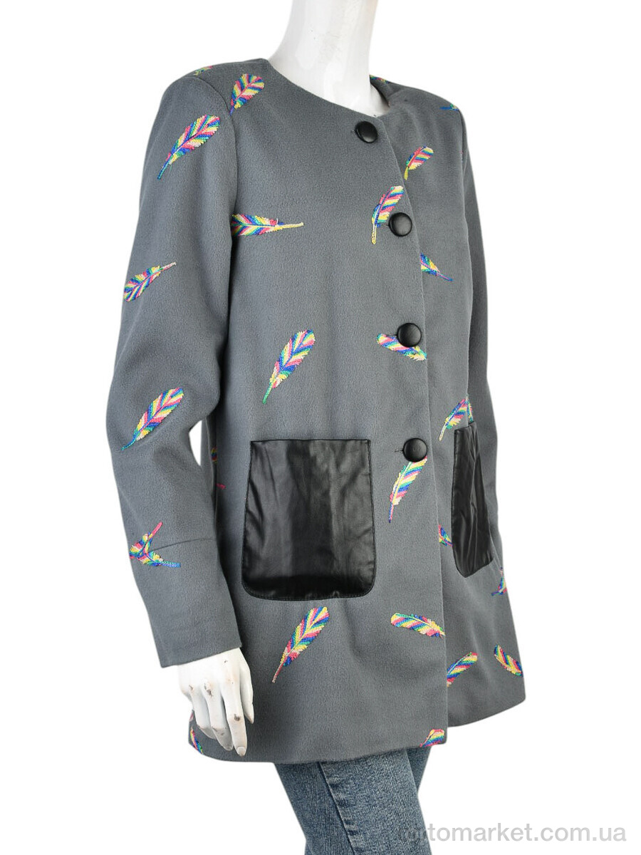 Купить Пальто жіночі 11942-2 grey Shutuyizu сірий, фото 1