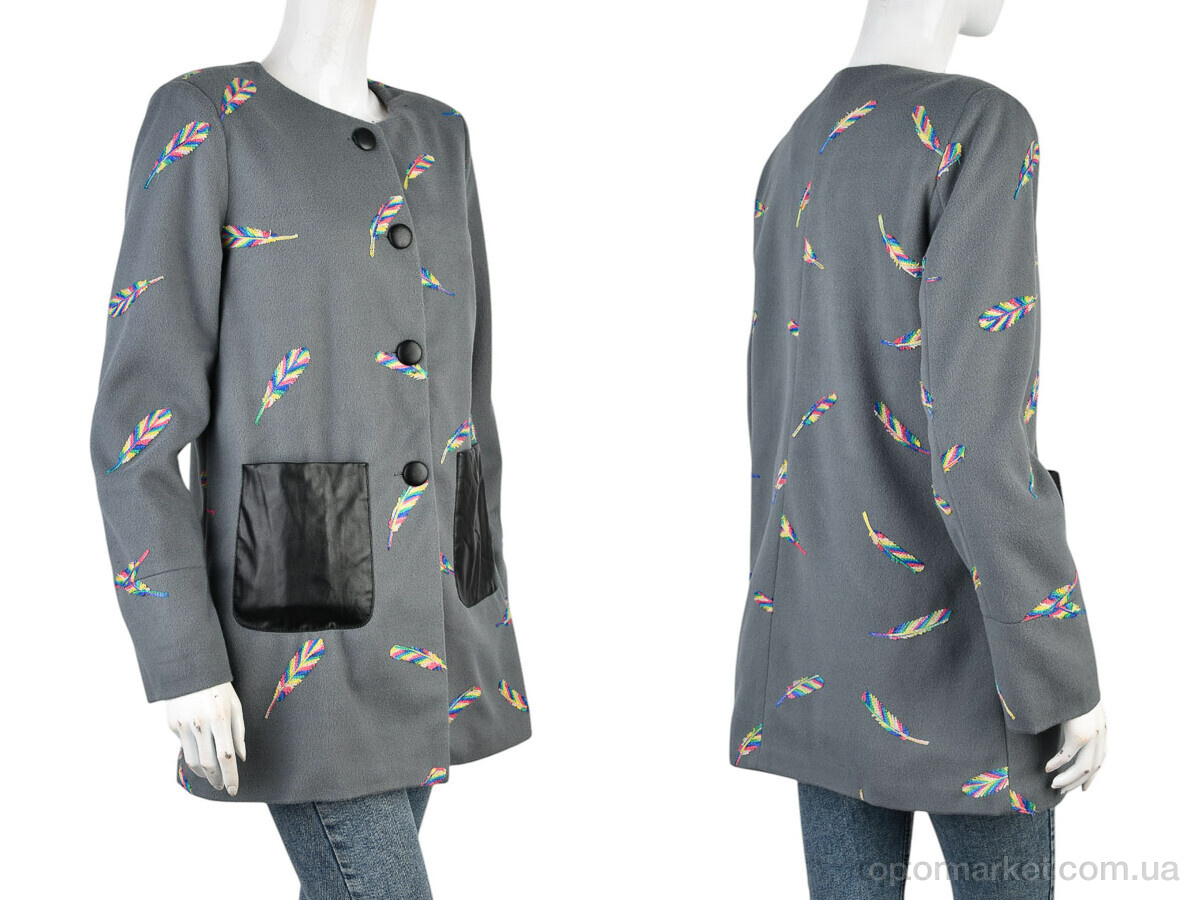 Купить Пальто жіночі 11942-2 grey Shutuyizu сірий, фото 3