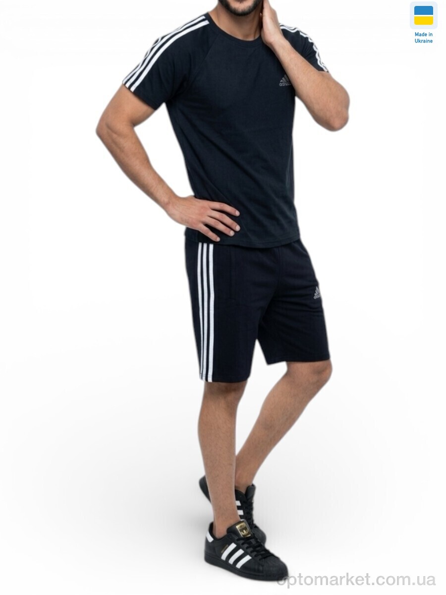 Купить Спортивний костюм чоловічі 11AD т.синій A.idas синій, фото 2