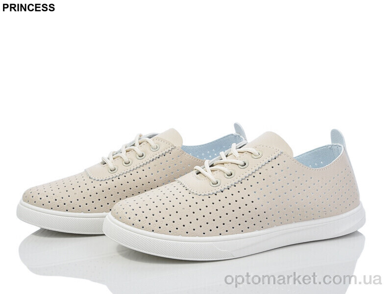 Купить Кросівки жіночі 12-10 Princess бежевий, фото 1