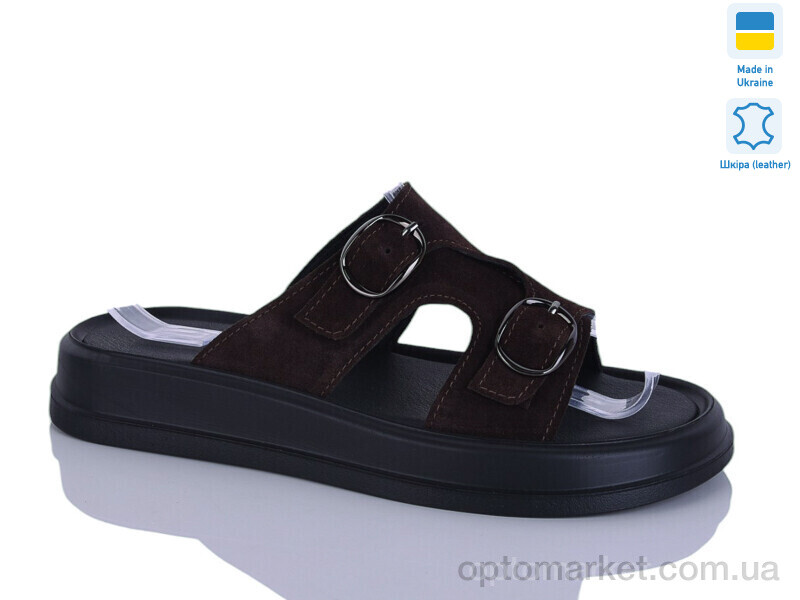 Купить Шльопанці жіночі 12 шоколад з. Sali коричневий, фото 1