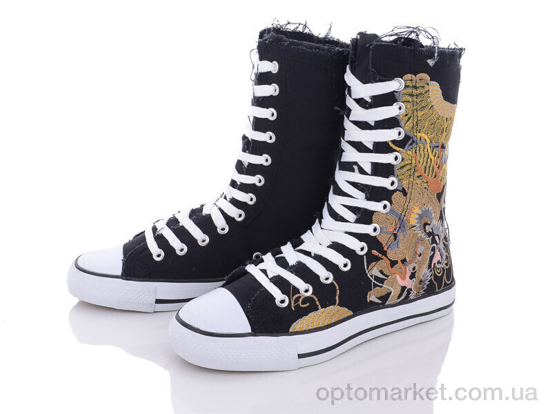 Купить Кеди жіночі 120-18 black LiBang чорний, фото 1