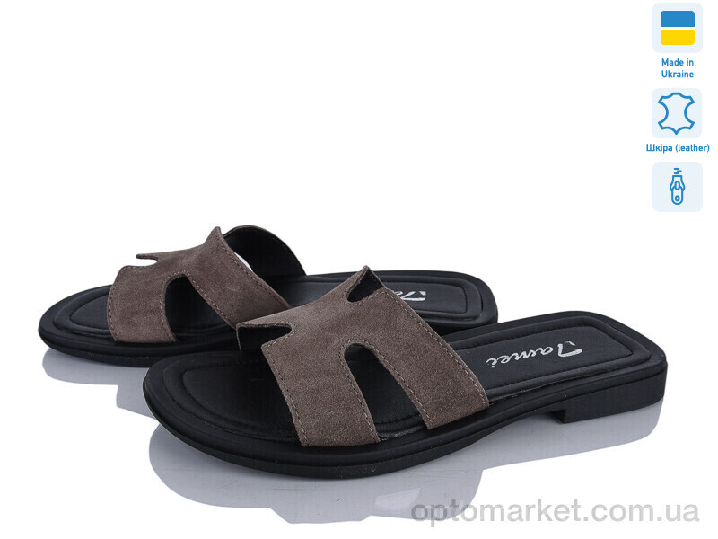 Купить Шльопанці жіночі 1203-10 Tamei коричневий, фото 1