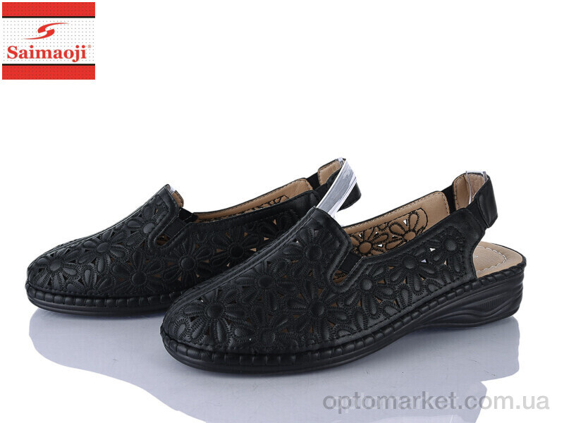 Купить Туфлі жіночі 121-1 Saimaoji чорний, фото 1