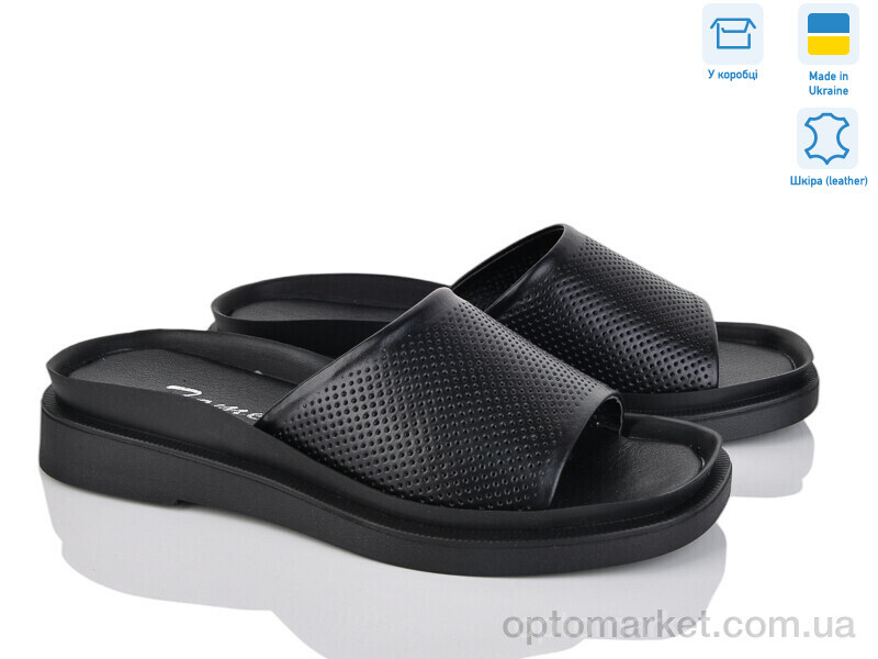 Купить Шльопанці жіночі 1222-12-1 Tamei чорний, фото 1
