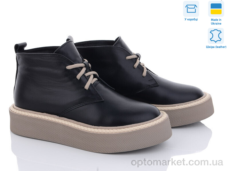 Купить Черевики жіночі 123-12 Fat Fox-Tamei чорний, фото 1