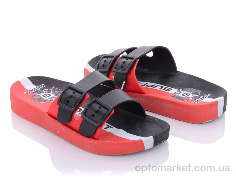 Купить Шльопанці дитячі 12329 black-red Gezer чорний, фото 1