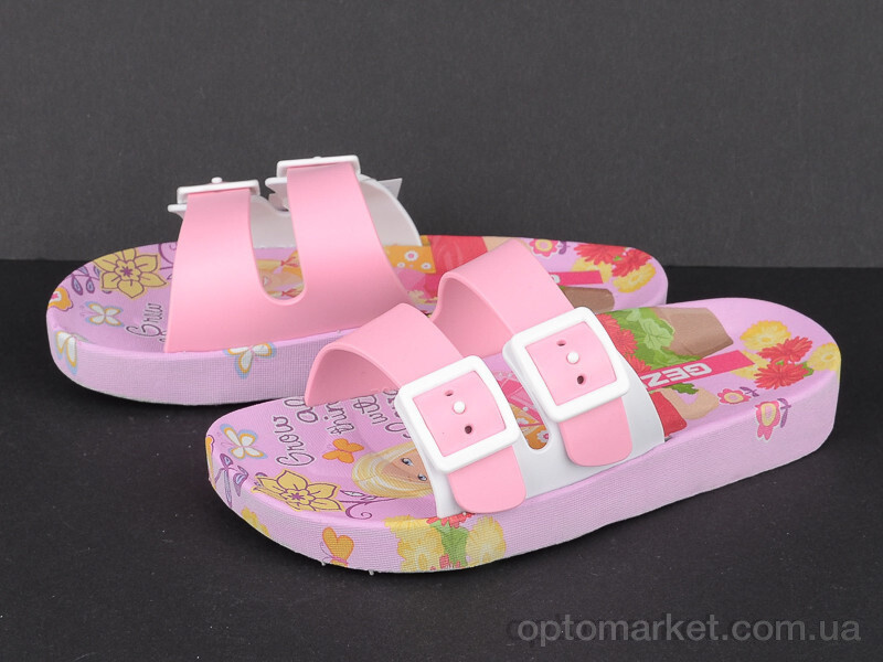 Купить Шльопанці дитячі 12331 pink-pink Gezer рожевий, фото 2