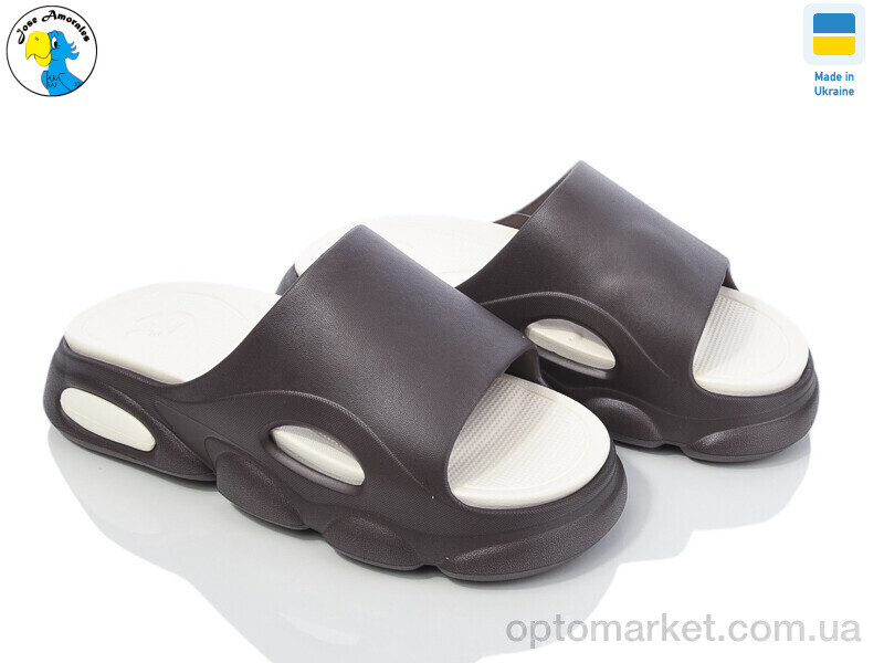 Купить Шльопанці жіночі 124205 Jose Amorales коричневий, фото 1