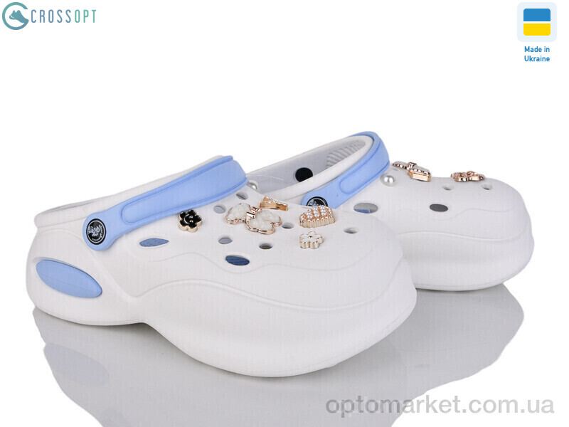 Купить Крокси жіночі 124450 Jose Amorales білий, фото 1