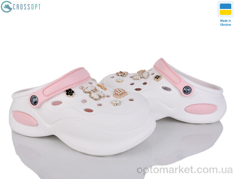 Купить Крокси жіночі 124451 Jose Amorales білий, фото 1